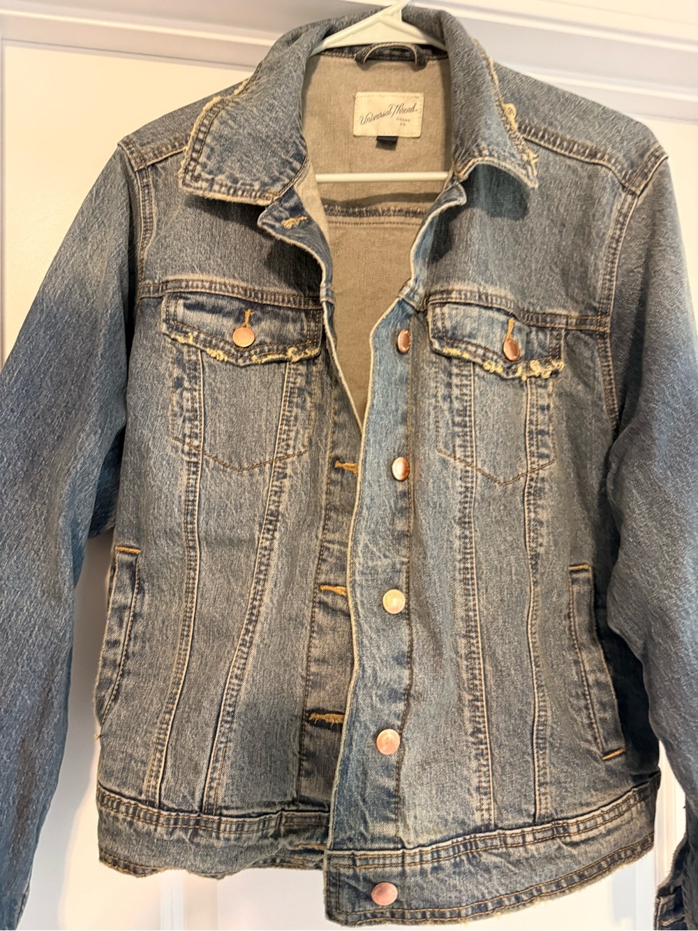 Universal Thread Light Blue Denim Jacket with Button Front